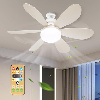 Dimmable E27 Ceiling Fan Light with Remote - product view 2