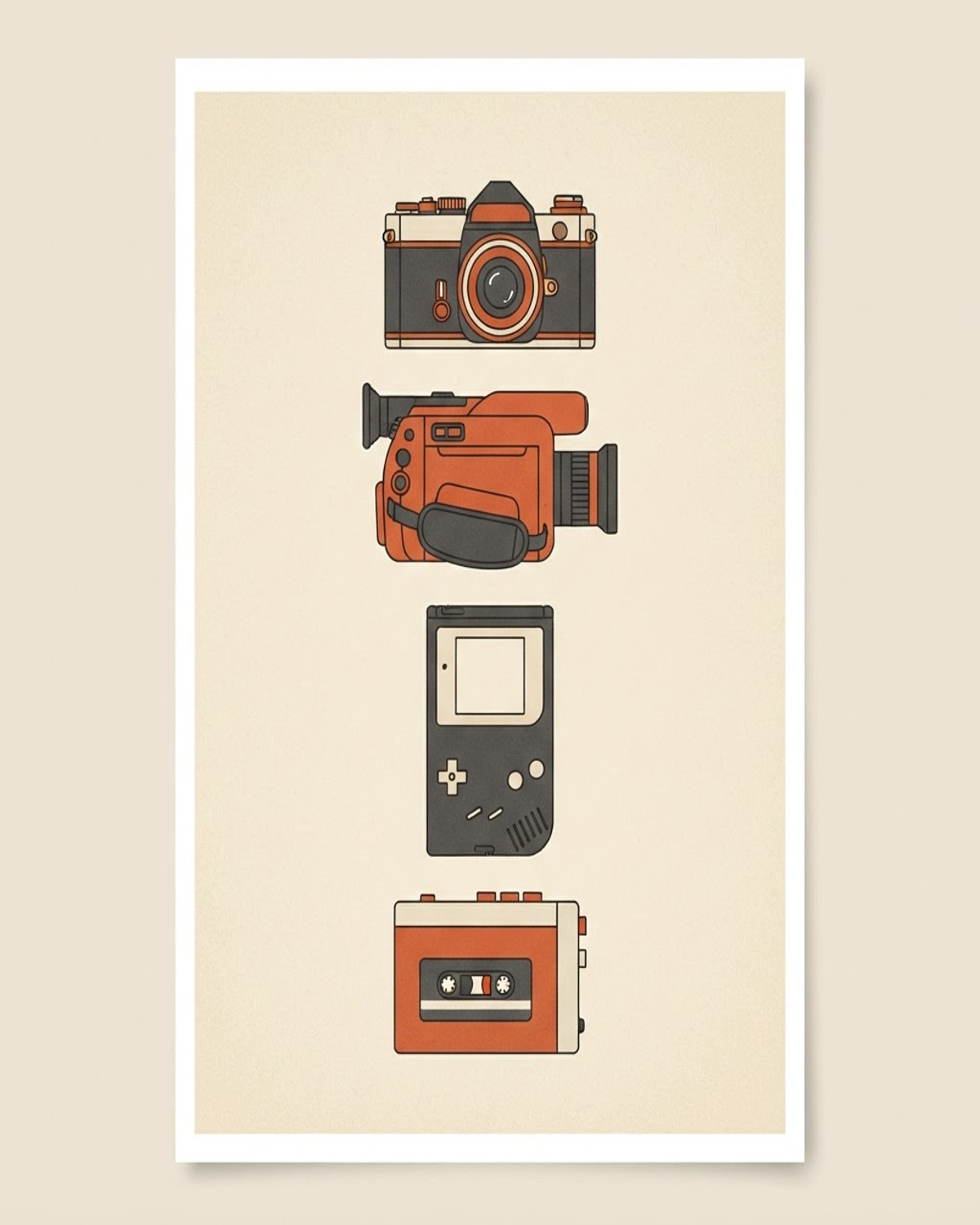 Retro Tech Poster Set (Set of 2)