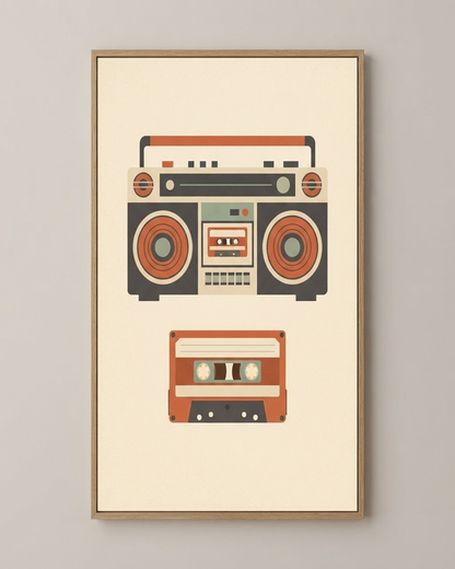 Retro Tech Poster Set (Set of 2)