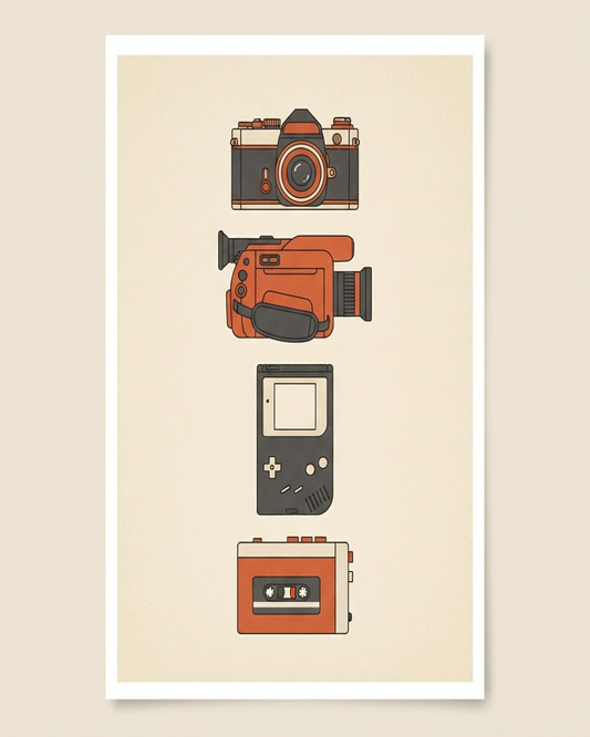 Retro Tech Poster Set (Set of 2) cover