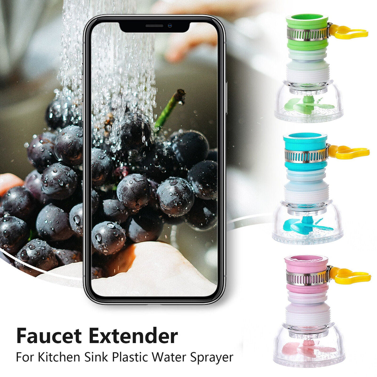 360-rotation kitchen sink faucet extenders